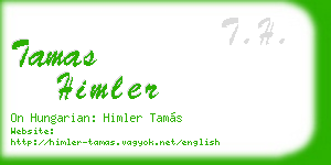 tamas himler business card
